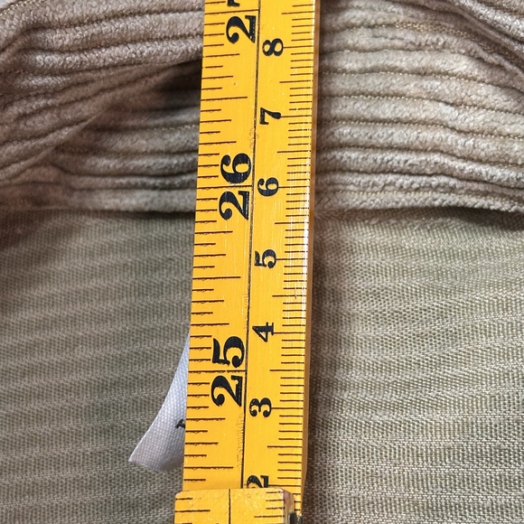 LIVE & PROPS Mens Size S Tan Corduroy Shacket Button Ribbed Western Wear Shirt - Picture 4 of 7